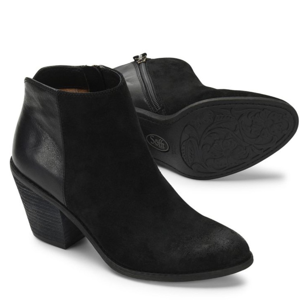 Sofft Tilton suede and leather booties